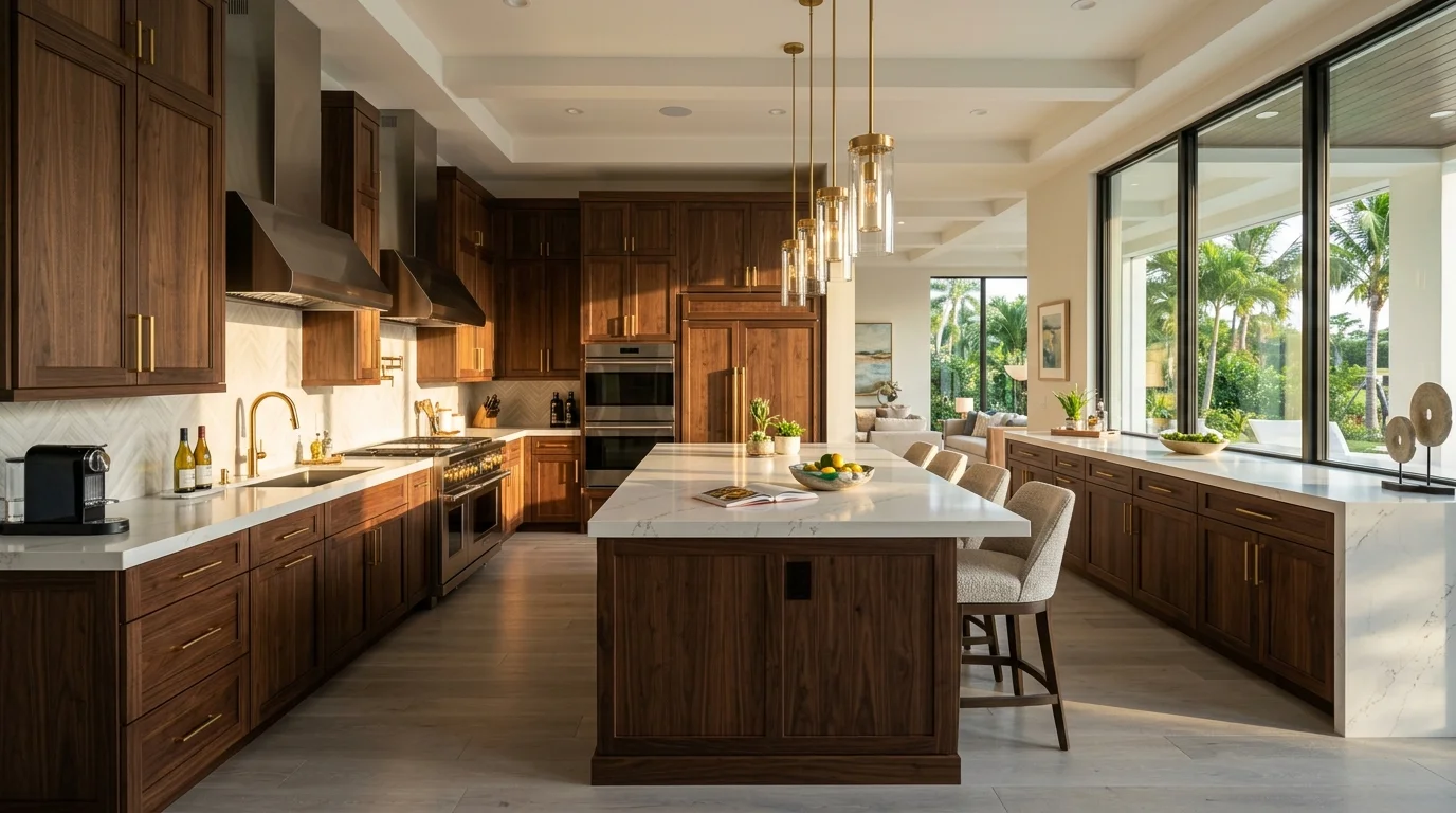 EG Custom Cabinets Stunning custom kitchen with premium cabinetry
